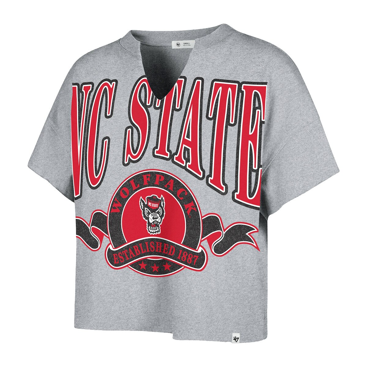 Grey Ladies Short Sleeve Tee - NC S